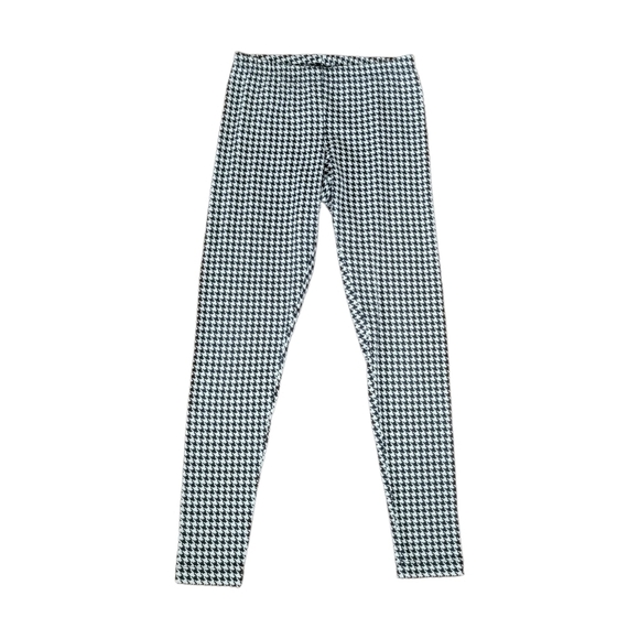 Old Navy Women's Size S Black & White Houndstooth Mid-Rise Leggings - Picture 1 of 8